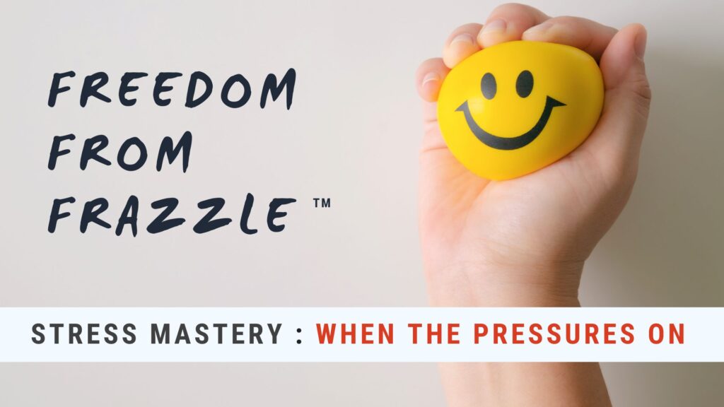 Freedom from Frazzle: Stress Mastery by WunderTraining, Workplace Wellbeing , Jane Wundersitz
